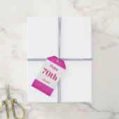hübsche personalisierte Geburtstagsgeschenke 70. Geschenkanhänger (Mit Garn)