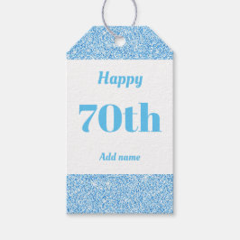 hübsche personalisierte Geburtstagsgeschenke 70. Geschenkanhänger