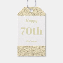 hübsche personalisierte Geburtstagsgeschenke 70. Geschenkanhänger