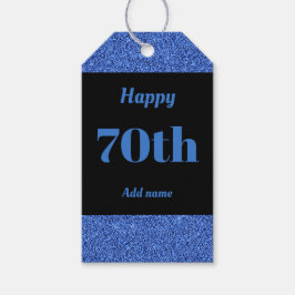 hübsche personalisierte Geburtstagsgeschenke 70. Geschenkanhänger