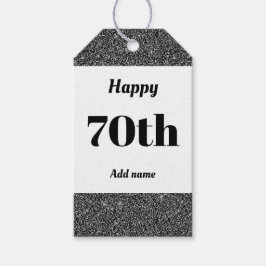 hübsche personalisierte Geburtstagsgeschenke 70. Geschenkanhänger