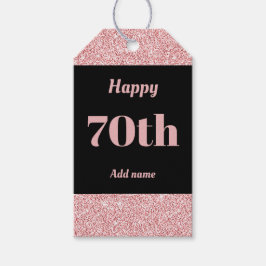 hübsche personalisierte Geburtstagsgeschenke 70. Geschenkanhänger