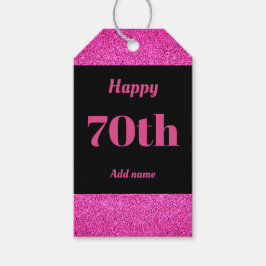 hübsche personalisierte Geburtstagsgeschenke 70. Geschenkanhänger