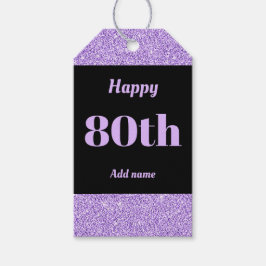 hübsche personalisierte Geburtstagsgeschenke 80. Geschenkanhänger