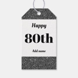 hübsche personalisierte Geburtstagsgeschenke 80. Geschenkanhänger