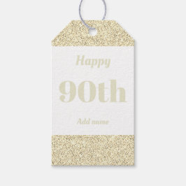 hübsche personalisierte Geburtstagsgeschenke 90. Geschenkanhänger