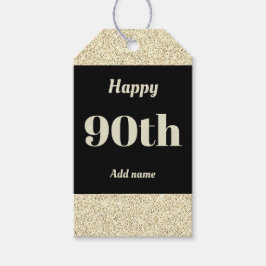 hübsche personalisierte Geburtstagsgeschenke 90. Geschenkanhänger