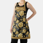Hübsche Personalisierte Gold-Floral-Schürze Schürze (InSitu)