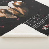 hübsche personalisierte Herzform 2 Foto Collage Sherpadecke (3/4)