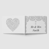 Hübsche personalisierte Hochzeitsgäste buchen Gästebuch (Voll)