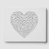 Hübsche personalisierte Hochzeitsgäste buchen Gästebuch (Rückseite)