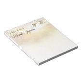 Hübsche Personalisierte Note Pad Sunset Birds Notizblock (angewinkelt)