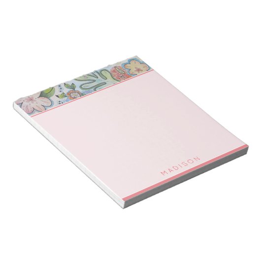 Hübsche Personalisierte Notepad Stationierung Notizblock (angewinkelt)