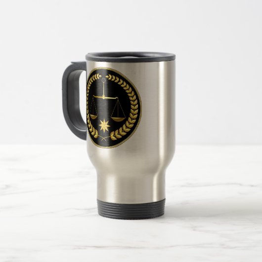 Hübsche personalisierte reisebecher (Vorderseite Links)