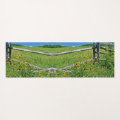 Hübsche Personalisierte Seren-Wildblumen Yogamatte (Rückseite (Horizontal))