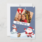 Hübsche Personalisierte Weihnachtsfotokarte Mitteilungskarte (Vorderseite)