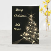 Hübsche personalisierte Weihnachtskarte Karte (Gelbe Blume)