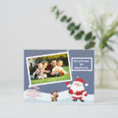 Hübsche Personalisierte Weihnachtskarte Postkarte (Stehend Vorderseite)