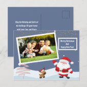 Hübsche Personalisierte Weihnachtskarte Postkarte (Vorne/Hinten)