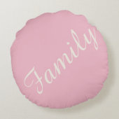 Hübsche Petalen auf Streifen Rundes Kissen (Rückseite)