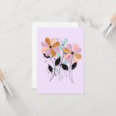 Hübsche Petalen Karte (Vorderseite/Rückseite Beispiel)