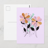 Hübsche Petalen Postkarte (Vorne/Hinten)