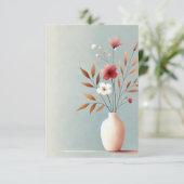 Hübsche Petals-Mitteilungskarten Dankeskarte (Stehend Vorderseite)