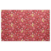 Hübsche Petite Blume Muster in Burgund Rot Stoff (Fat Quarter (45,7 x 55,9 cm))