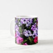 Hübsche Petunia-Blume Kaffeetasse (Vorderseite Links)