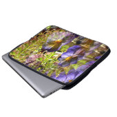 Hübsche Petunias...... Laptopschutzhülle (Vorne Knopf)