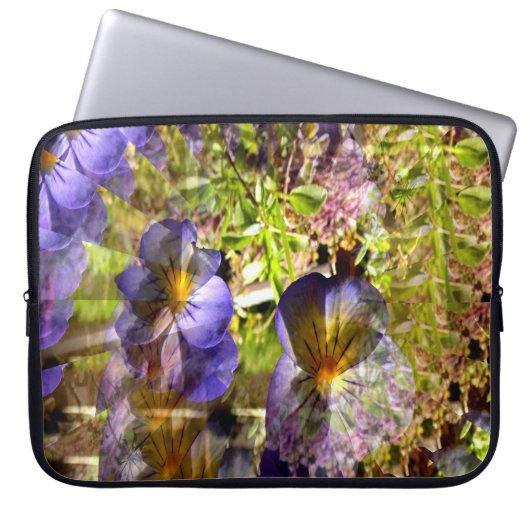 Hübsche Petunias...... Laptopschutzhülle (Vorderseite)