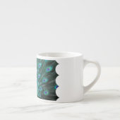 Hübsche Pfau-Spezialitäten-Tasse Espressotasse (Rechts)