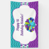 Hübsche Pfaue Banner (Vertikal)