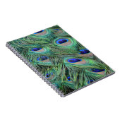 Hübsche Pfauenfeathers Notizblock (Rechte Seite)