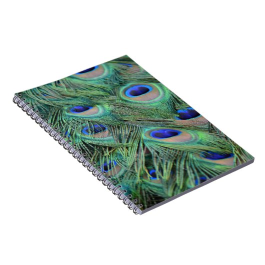 Hübsche Pfauenfeathers Notizblock (Rechte Seite)