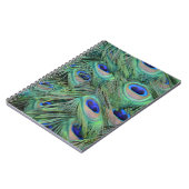 Hübsche Pfauenfeathers Notizblock (Linke Seite)