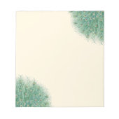 Hübsche Pfauenfeathers Notizblock (Vorderseite)