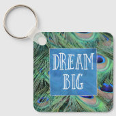 Hübsche Pfauenfeathers Schlüsselanhänger (Vorderseite)