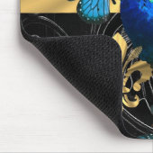 Hübsche Pfauenkonstruktion Mousepad (Ecke)