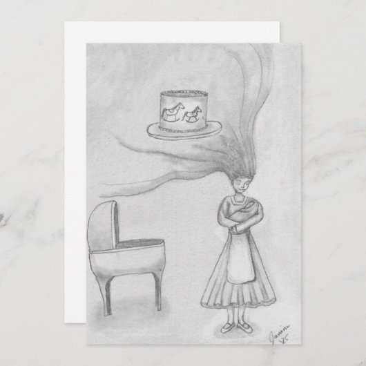 Hübsche Pferde Feiertagskarte (Vorne/Hinten)