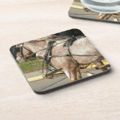 Hübsche Pferde Getränkeuntersetzer (Linke Seite)