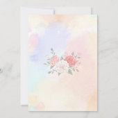 Hübsche Pferde und Blume zum Geburtstag Einladung (Rückseite)