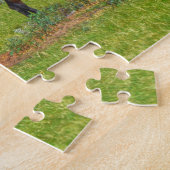 Hübsche Pferde Weiden im Puzzle der grünen Weide (Seite)