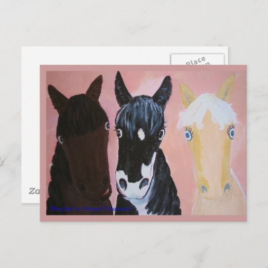 Hübsche Pferdekarten Anpassen Postkarte (Vorne/Hinten)