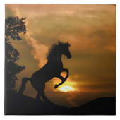 Hübsche Pferdezucht Fliese (Vorderseite)