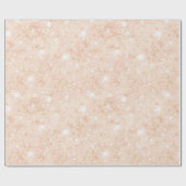 Hübsche Pfirsich-Attrappen-Glitter-Brautparty Geschenkpapier (Flach)