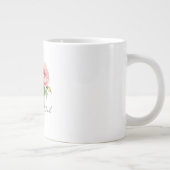 Hübsche Pfirsich-Rosen-Duftflasche Jumbo-Tasse (Rechts)