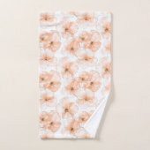 Hübsche Pfirsichblüten Badhandtuch Set (Handtuch)