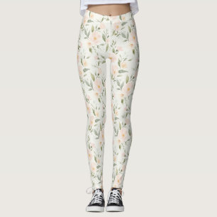Hübsche Pfirsichblüten Leggings