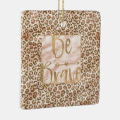 Hübsche Pfirsichbraune Leopardrucke mutig sein Keramikornament (Rechts)